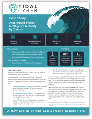 Case Study Accelerated Threat Inteligence Page