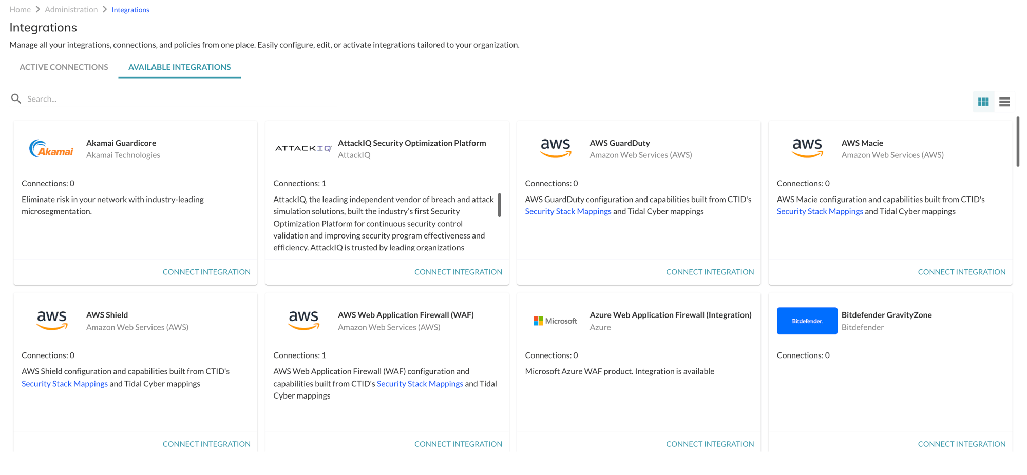 Integrations Integrations